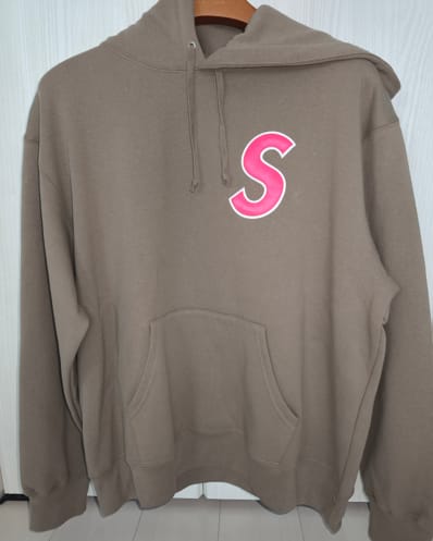 Supreme S Logo Hooded Sweatshirt "Dusty Brown"