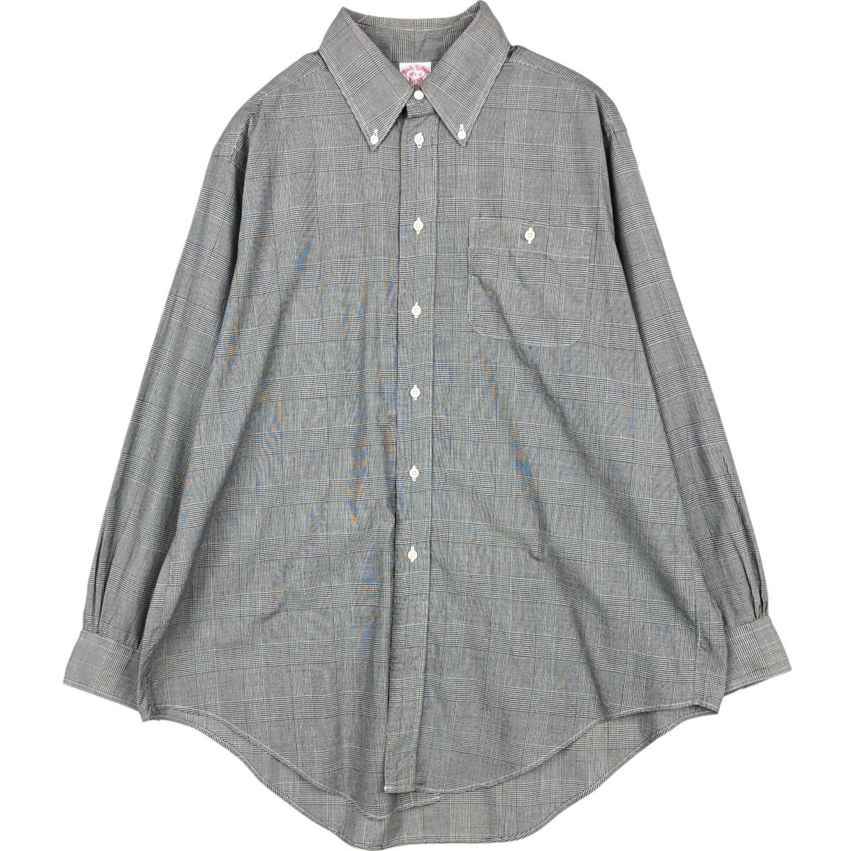 古着 ブルックスブラザーズ Brooks Brothers Est.1818 長袖 ボタンダウンチェックシャツ USA製 メンズL相当/eaa673044