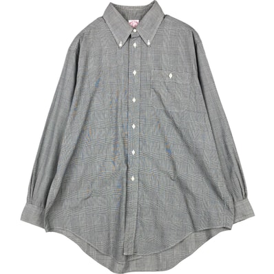 古着 ブルックスブラザーズ Brooks Brothers Est.1818 長袖 ボタンダウンチェックシャツ USA製 メンズL相当/eaa673044