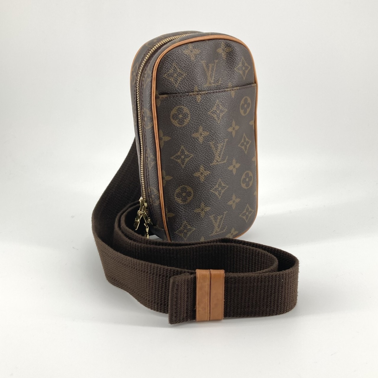 LOUIS VUITTON(ルイ・ヴィトン) ポシェット ガンジュ モノグラムキャンバス / レザー M51870 ボディバッグ ブラウン