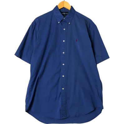 古着 ラルフローレン Ralph Lauren BLAKE 半袖 ボタンダウンシャツ メンズM相当/eaa553257