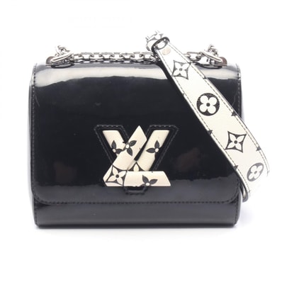 ルイ・ヴィトン LOUIS VUITTON ツイストPM ノワール ショルダーバッグ バッグ パテントレザー レザー レディース ブラック系 / ホワイト系 M54243 【中古】