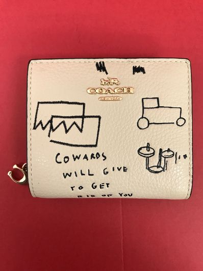 COACH × Basquiat Snap Wallet "Ivory"
