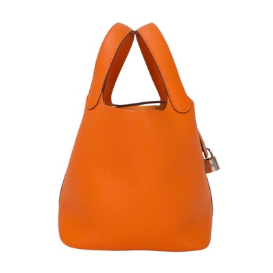 HERMES エルメス ハンドバッグ ピコタンロック 18 PM オレンジ トリヨンクレマンス シルバー金具 K刻印 新品未使用