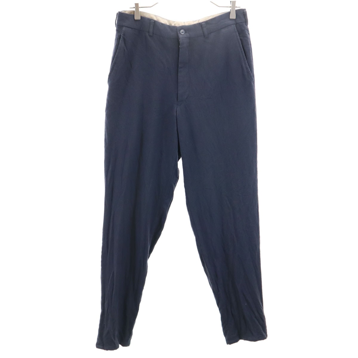 COMME des GARCONS コムデギャルソン 1999年 90s 日本製 ウール オールド スラックスパンツ M ネイビー系