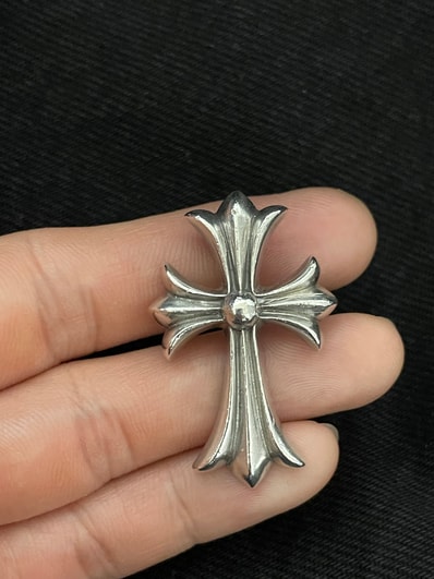 Chrome Hearts Small CH Cross Pendant "Silver"