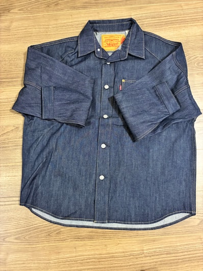 Nike Jordan x Levi's 12oz Denim Overshirt Jacket "Rinsed Indigo"