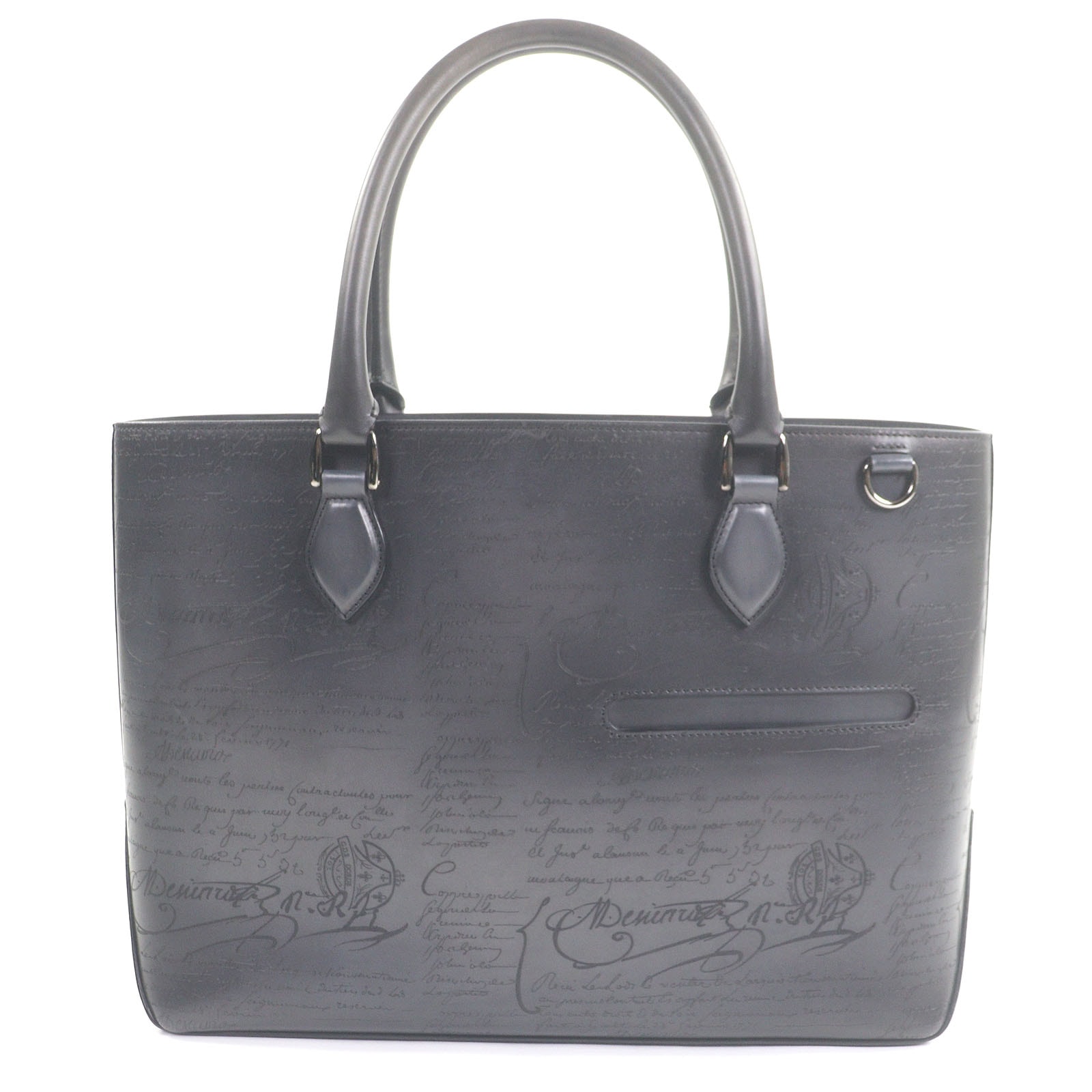 極美品 ベルルッティ トートバッグ トゥジュール グレー メンズ