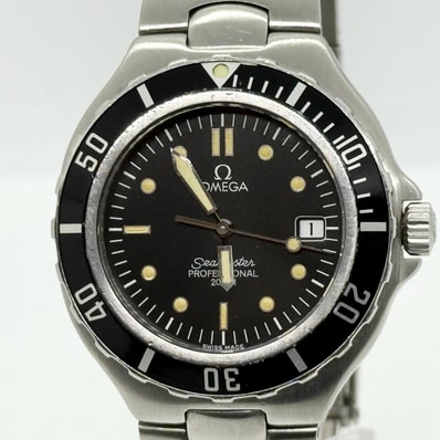 OMEGA オメガ SEAMASTER シーマスター プロフェッショナル 200M SS SS 396.1052 ブラック QZ メンズ 腕時計 稼働品