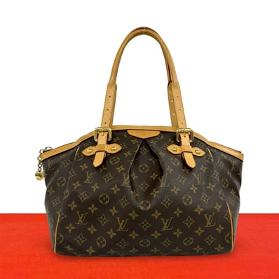 LOUIS VUITTON ルイヴィトン ティヴォリ GM モノグラム レザー PVC トートバッグ ブラウン
44893