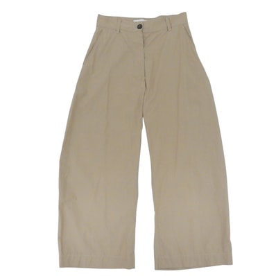 スタジオ ニコルソン WIDE CROP PANT ワイドクロップパンツ コットン ボトムス レディース ベージュ 00 52-10-731043 00
