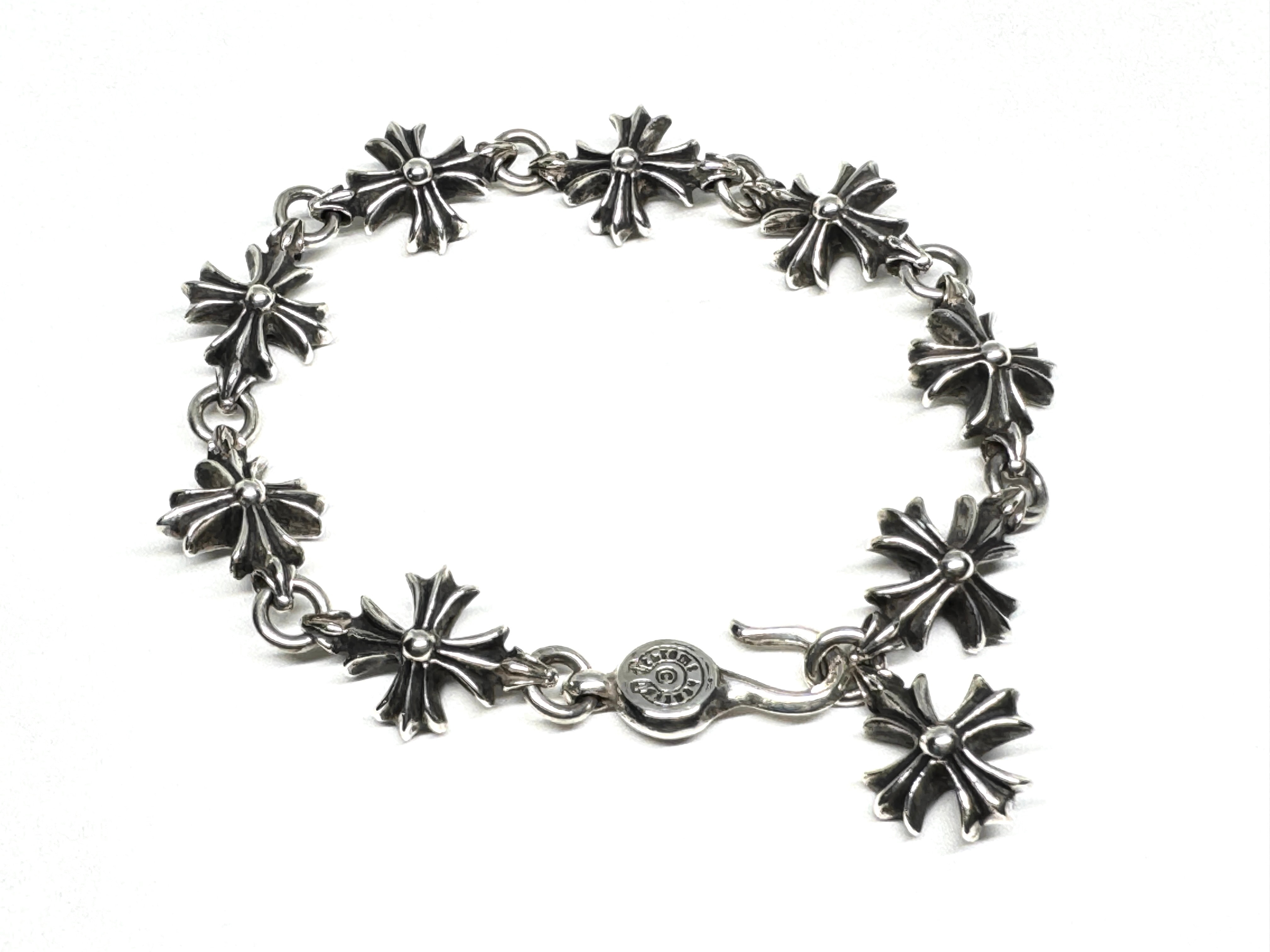 Chrome Hearts # 4 Cut Outcross Bracelet "Silver"