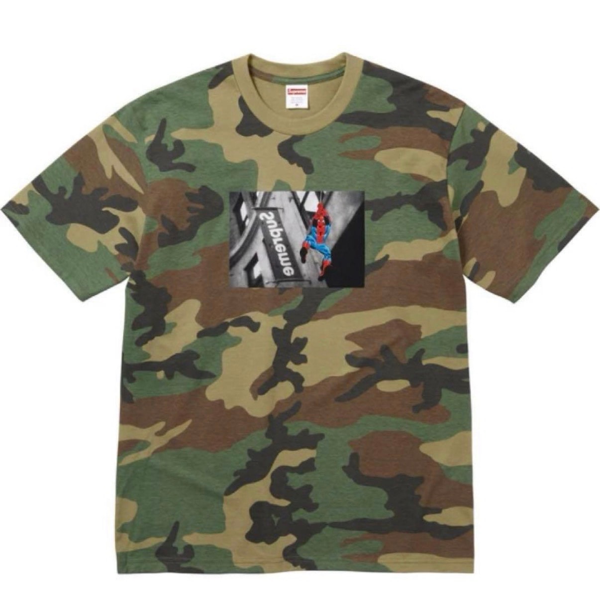 Supreme x Spider-Man Tee "Woodland Camo"