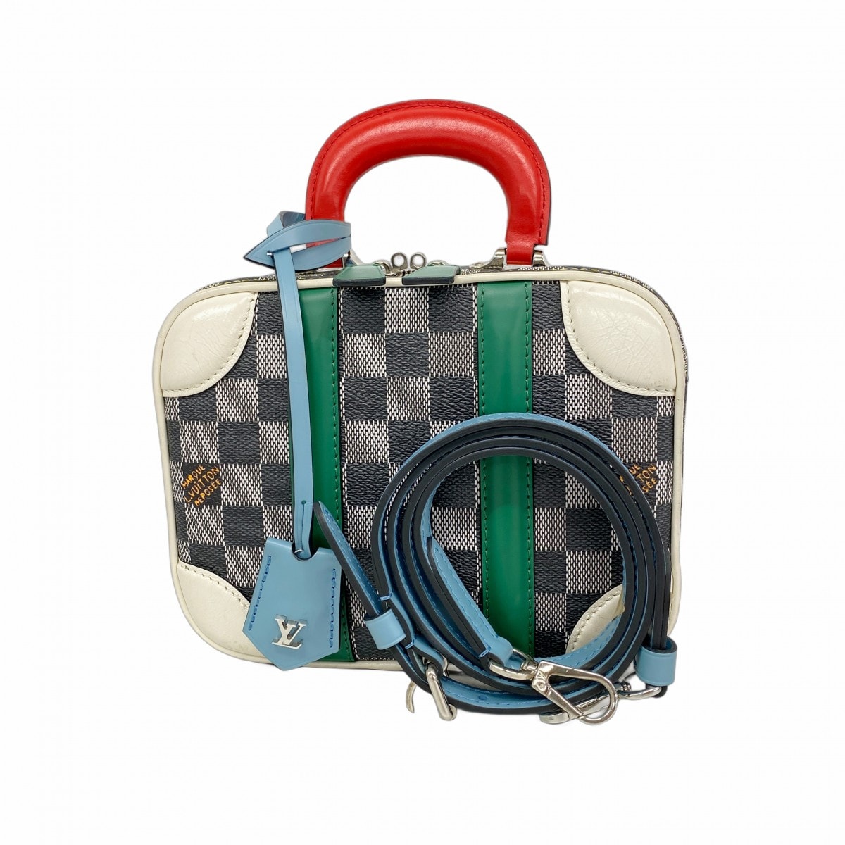 ★最終価格【6ce6040-k】ルイヴィトン ハンドバッグ ダミエ ヴァリゼットBB N40233 ノワール/ブラン 2wayバッグ【中古】レディース