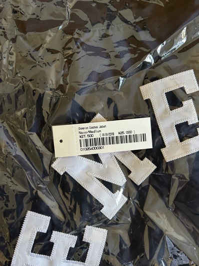 Supreme x Champion Coaches Jacket "Navy"