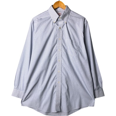 古着 ブルックスブラザーズ Brooks Brothers 346 長袖 ボタンダウンチェックシャツ メンズL相当/eaa574213