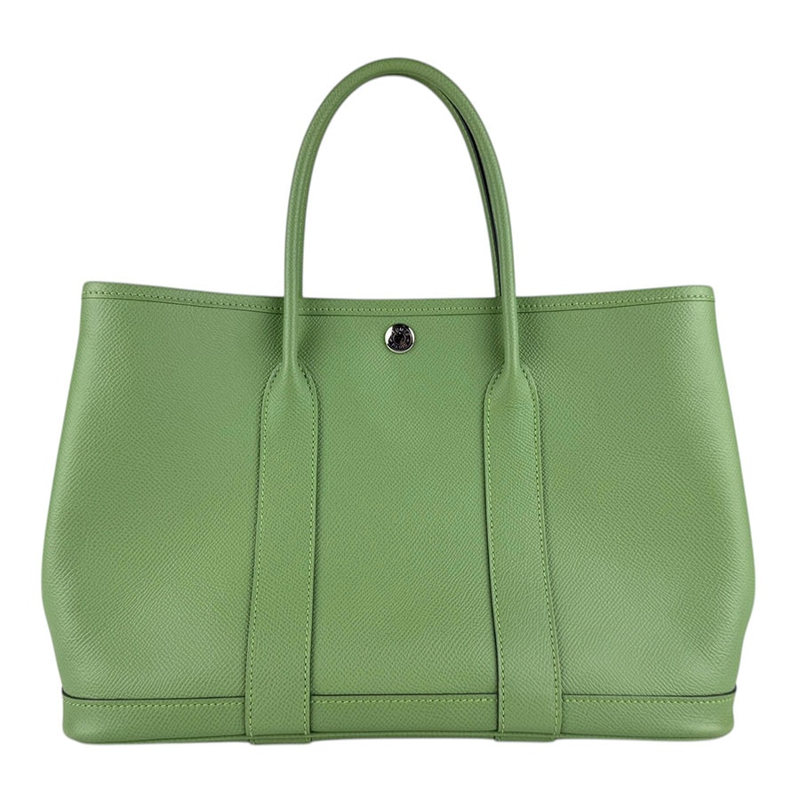 エルメス HERMES ハンドバッグ ガーデンパーティTPM ヴォーエプソン ヴェールクリケット レディース【中古】 z9212