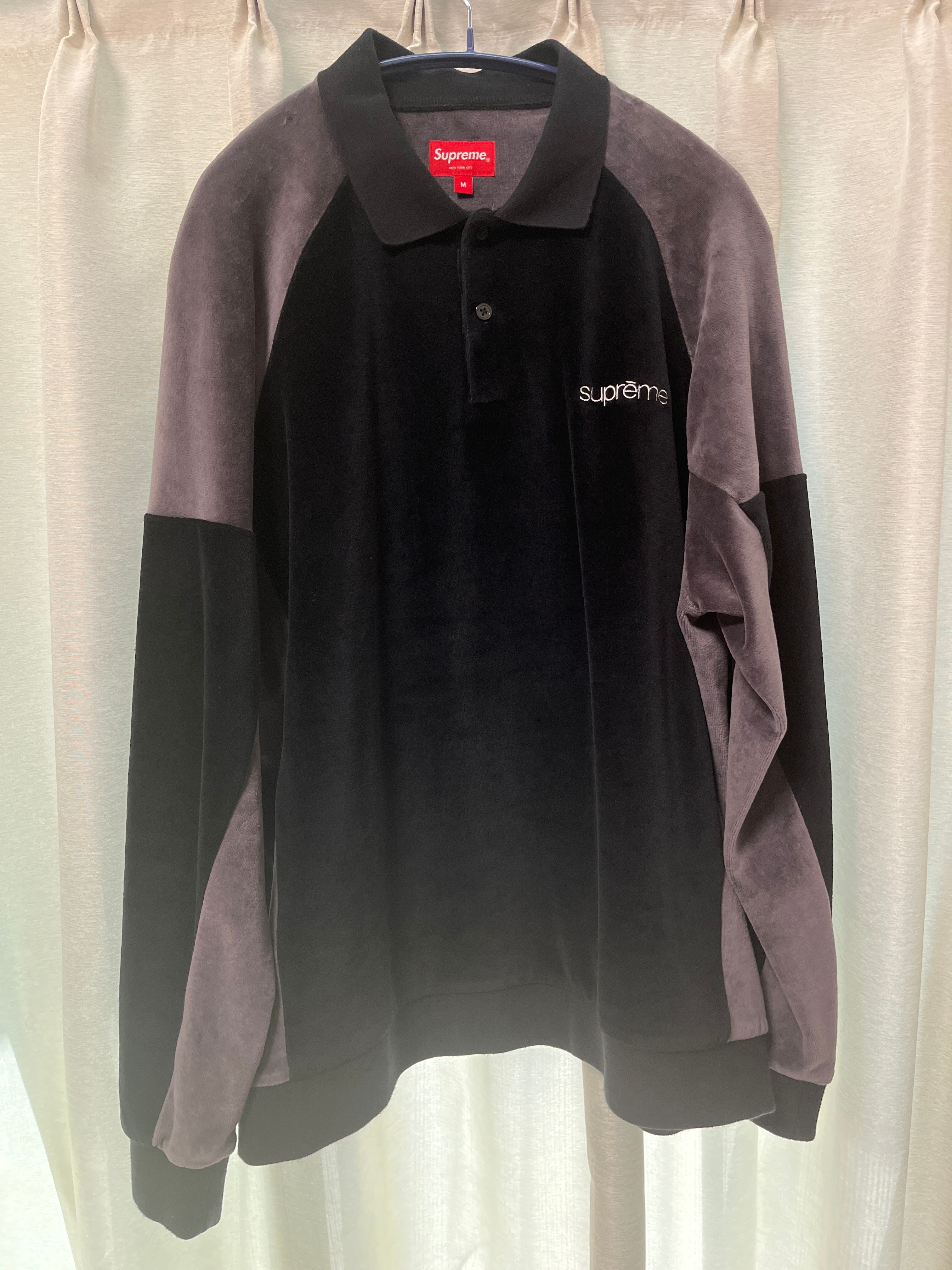 シュプリームPaneled Velour L/S Polo Paneled Velour L/S Polo | Supreme 22fw