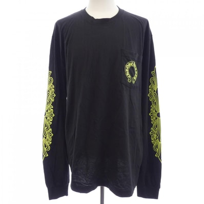Chrome Hearts Horse Shoe L/S T-Shirt "Black/Neon Yellow"