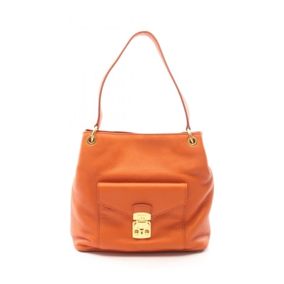 ミュウ ミュウ Miu Miu VITELLO PHENIX ショルダーバッグ バッグ レザー レディース オレンジ系 【中古】
