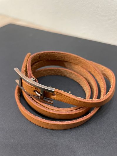 エルメス レザーバングル