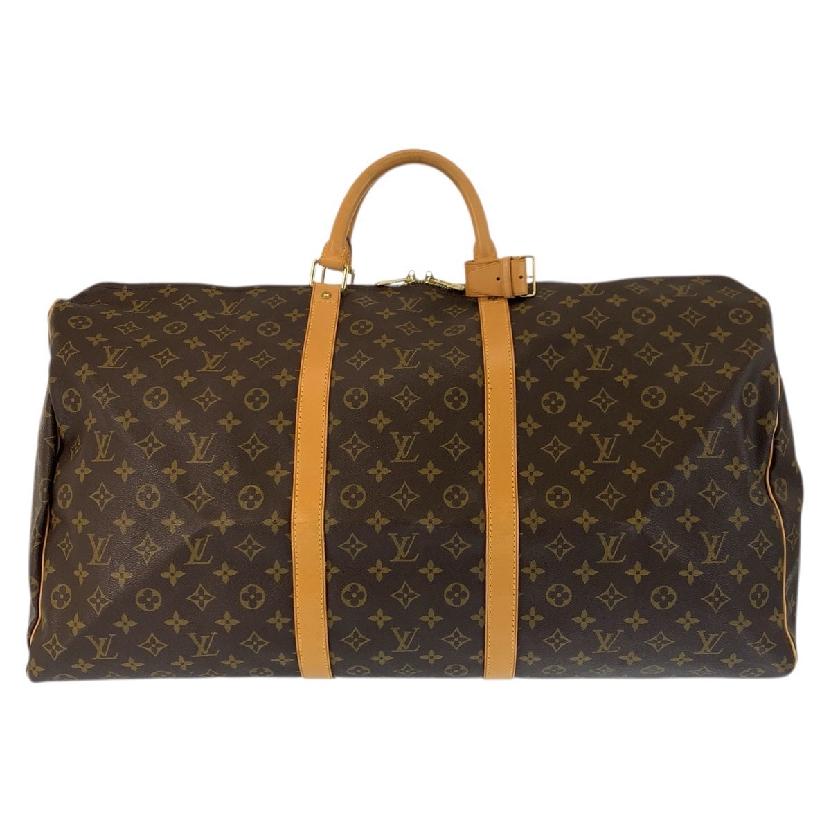 美品 LOUIS VUITTON ルイヴィトン モノグラム キーポル60 ブラウン ゴールド金具 PVC レザー/ ボストンバッグ ハンドバッグ 601469 【中古】