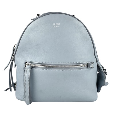 フェンディ FENDI リュック レザー ライトグレー レディース 8BZ038-7RL【中古】 z9025
