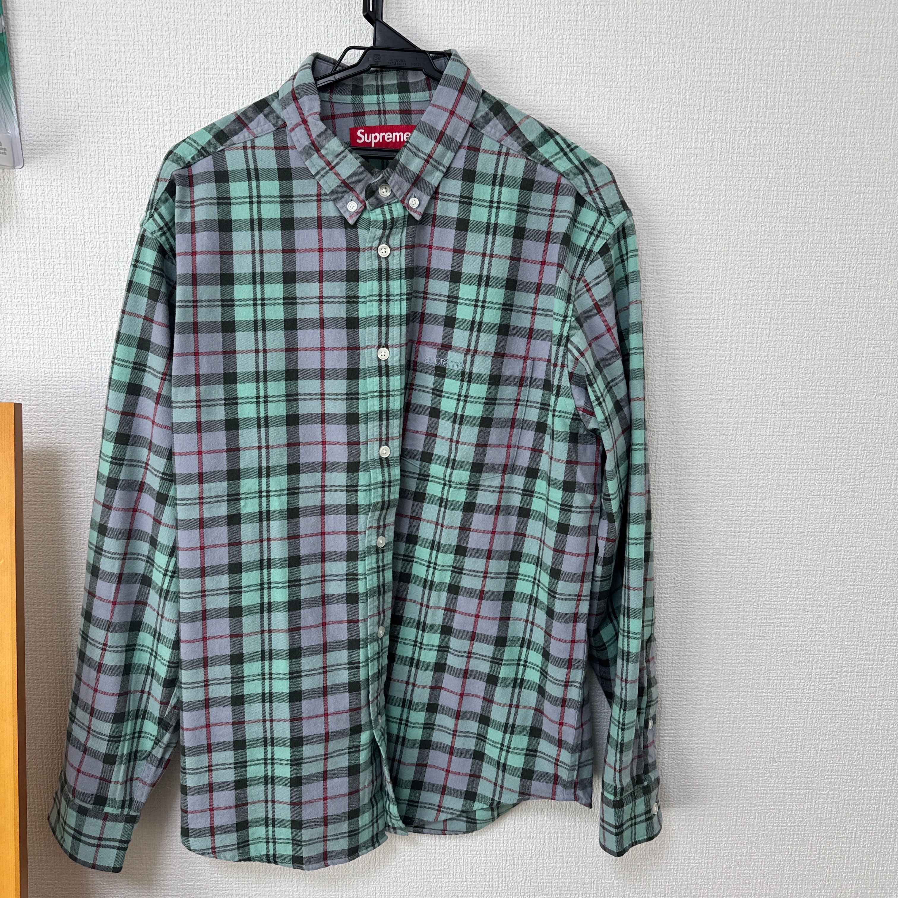Supreme Plaid Flannel Shirt "Blue" (24FW)