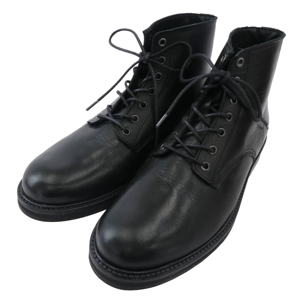 BEAMS ビームス ブーツ 3165 7ホール レザー レースアップ ブーツ ブラック系 41【中古】