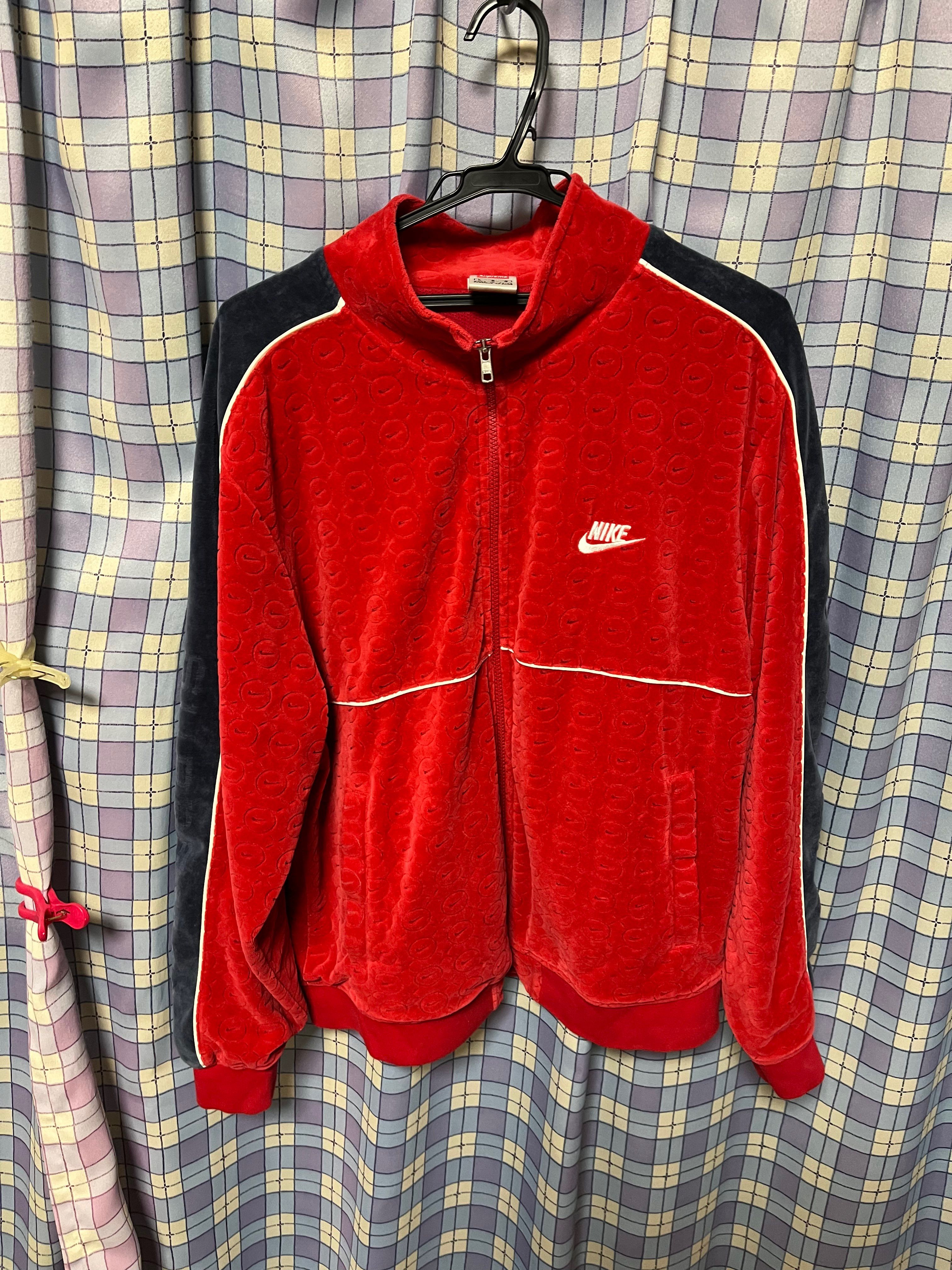 Supreme / Nike® Velour Track Jacket "Red"