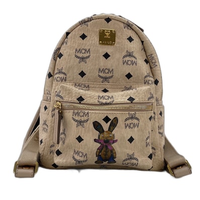 エム・シー・エム MCM ヴィセスト クラシックラビット リュック・デイパック レザー【中古】