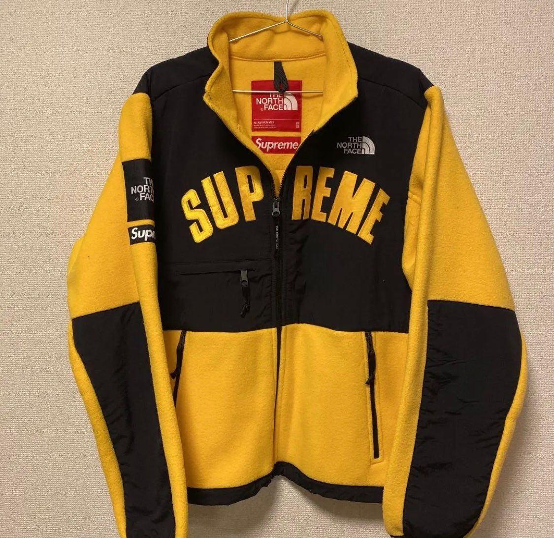 Supreme x The North Face Arc Logo Denali Fleece Jacket "Yellow"
