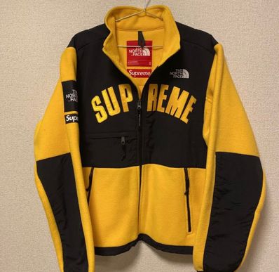 Supreme x The North Face Arc Logo Denali Fleece Jacket "Yellow"