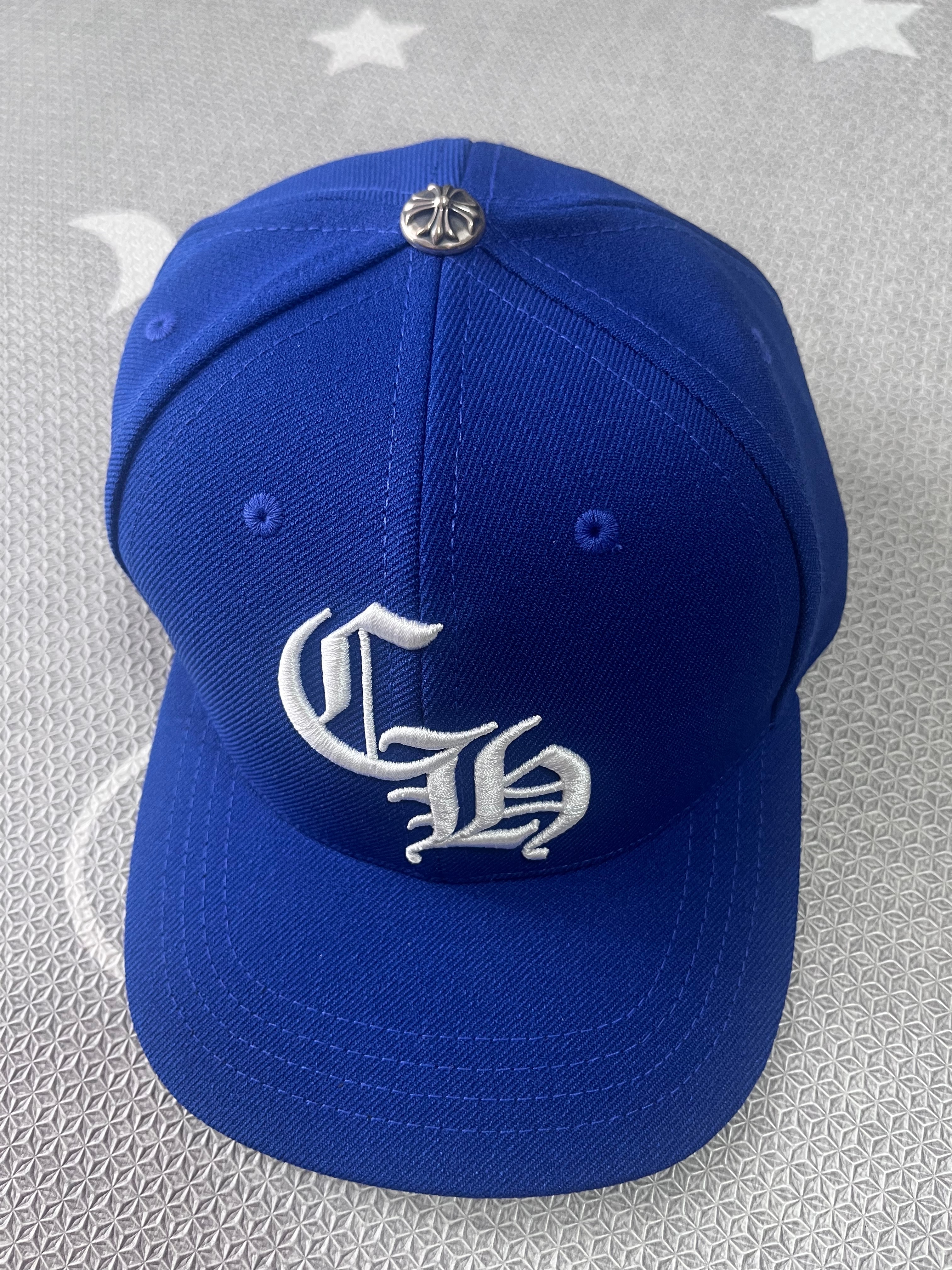 クロムハーツ 6 パネル CH ベースボールキャップ "ブルー/グリーン"