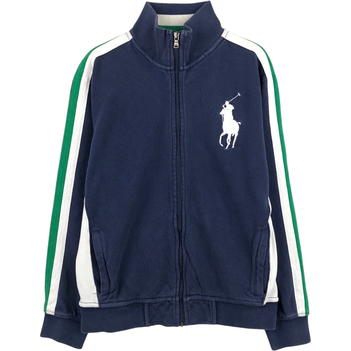 古着 ラルフローレン Ralph Lauren POLO by Ralph Lauren ビッグポニー フルジップスウェットシャツ トレーナー メンズM相当/eaa681666