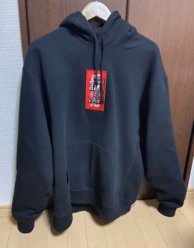 BlackEyePatch HANDLE WITH CARE LABEL HOODIE "Black"