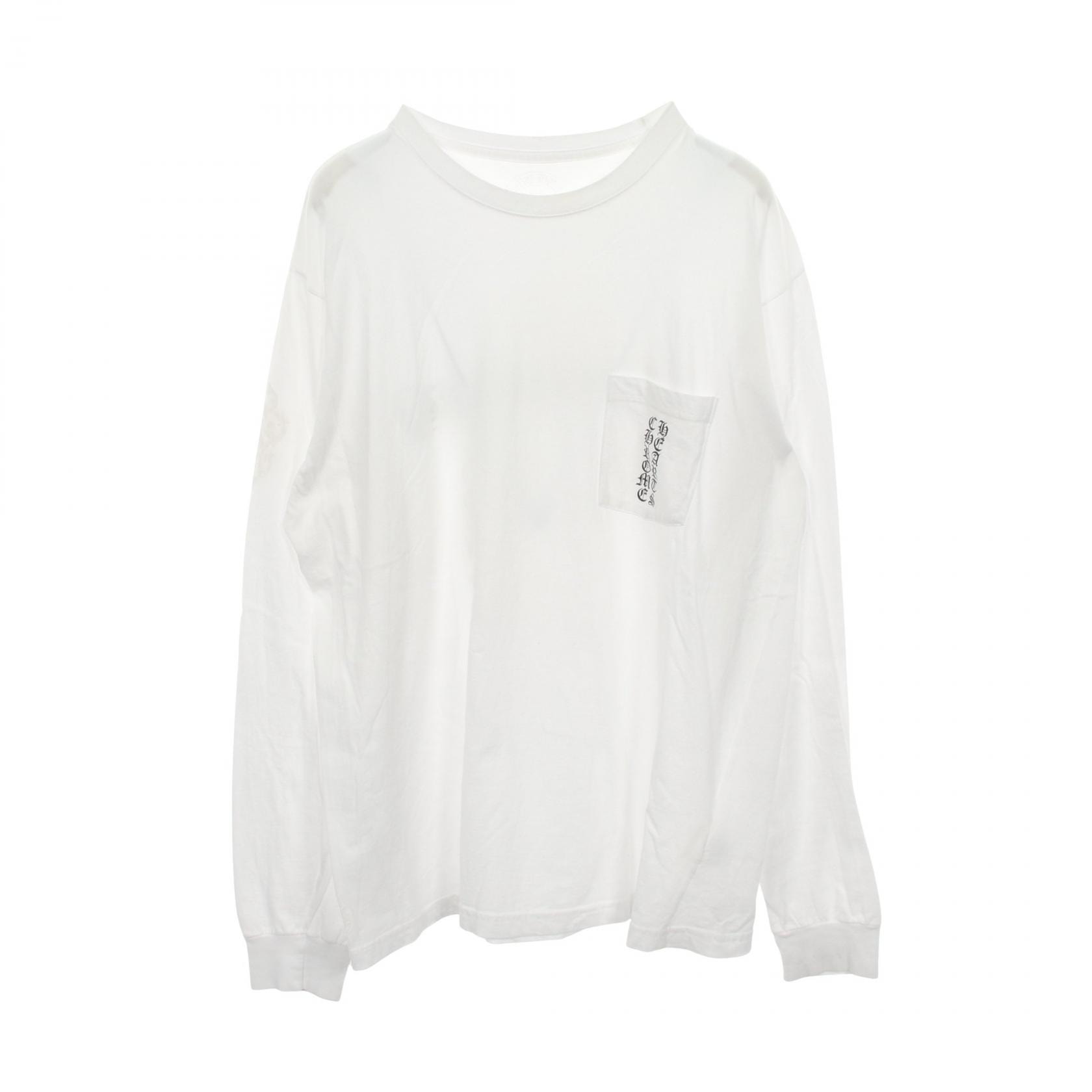 Chrome Hearts Women's Cemetery Cross Print L/S T-Shirt "White"