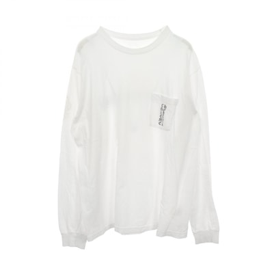 Chrome Hearts Women's Cemetery Cross Print L/S T-Shirt "White"