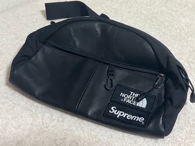 Supreme The North Face Leather Roo II Lumbar Pack "Black"