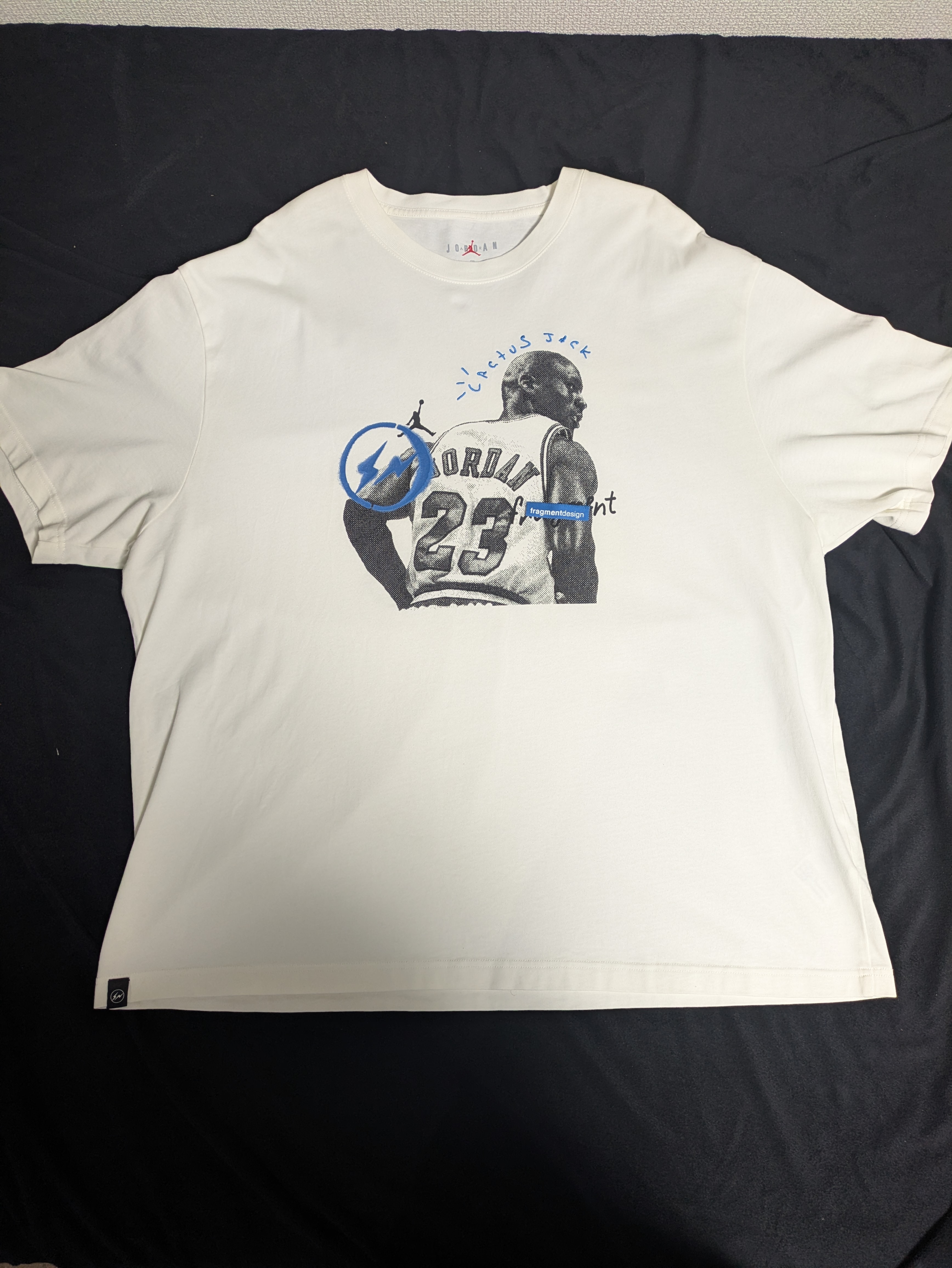 Air Jordan Travis Scott  Fragment Tee "White"