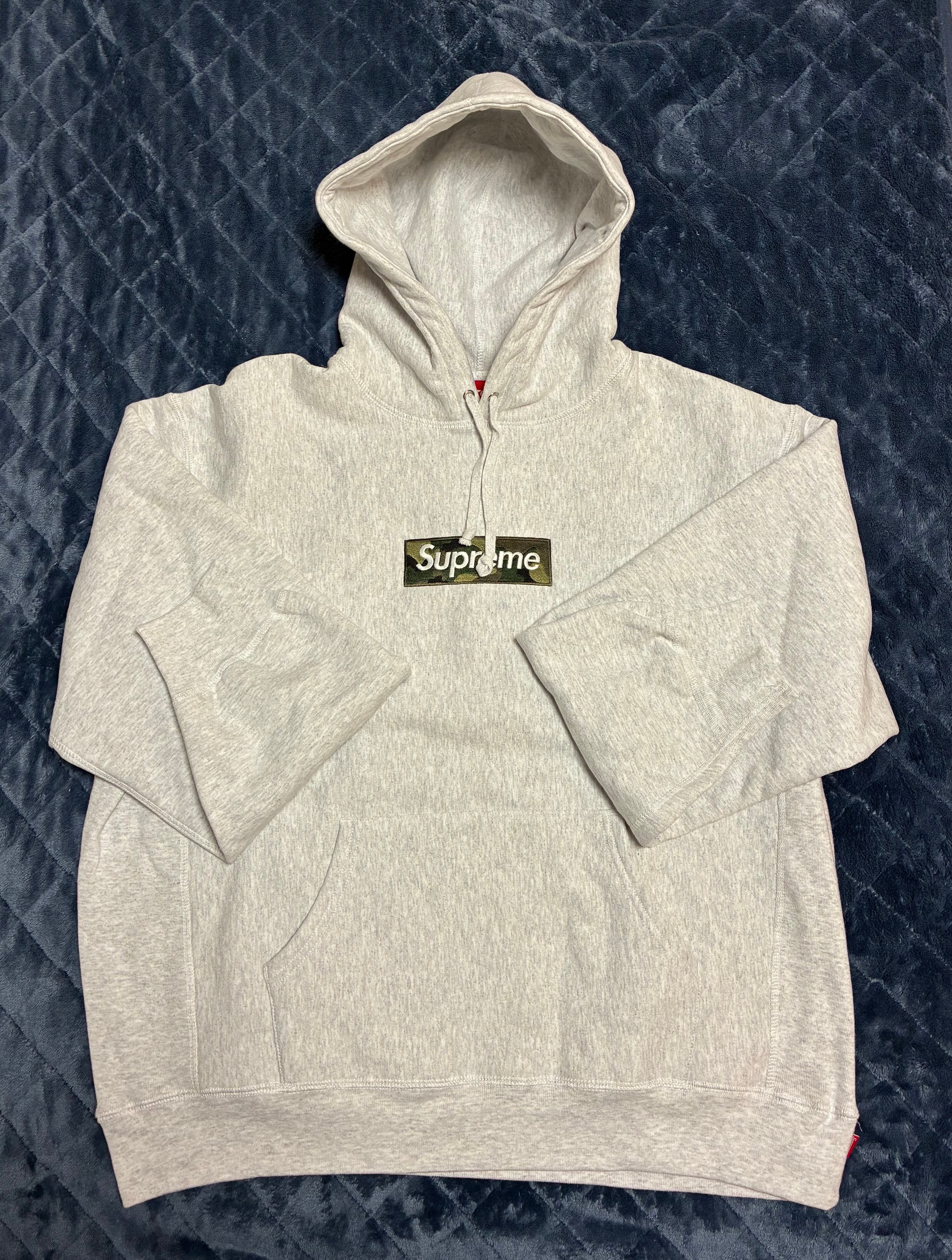 Supreme Box Logo Hooded Sweatshirt "Ash Grey" (23FW)