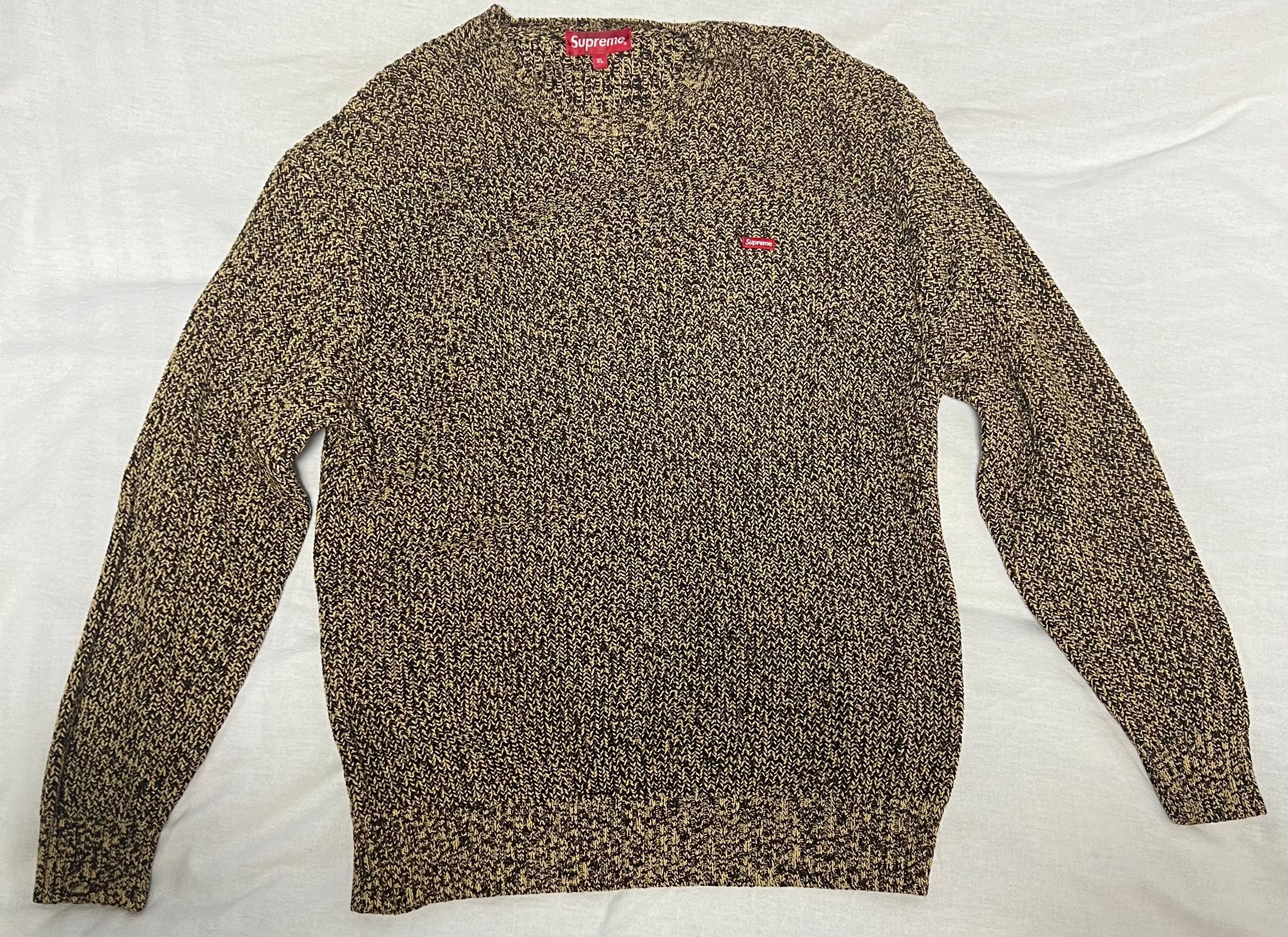 Supreme Melange Rib Knit Sweater "Brown"