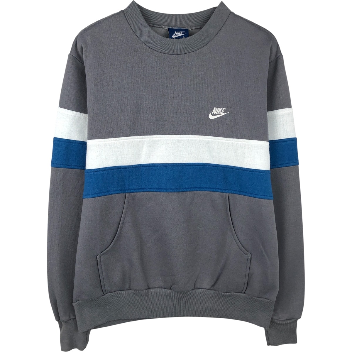 古着 80年代 ナイキ NIKE 紺タグ ロゴスウェットシャツ トレーナー メンズL相当 ヴィンテージ/eaa615573