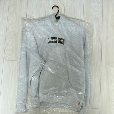 Supreme Box Logo Hooded Sweatshirt "Ash Grey" (23FW)