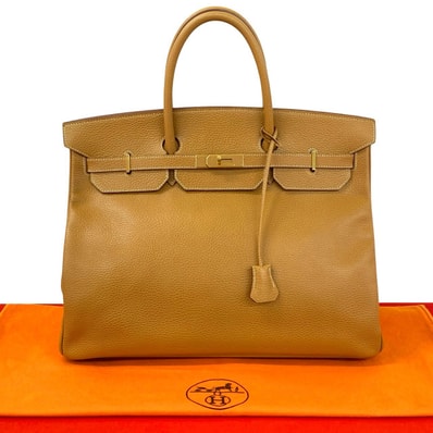 HERMES エルメス バーキン 40 アルデンヌ ハンドバッグ ブラウン
28833