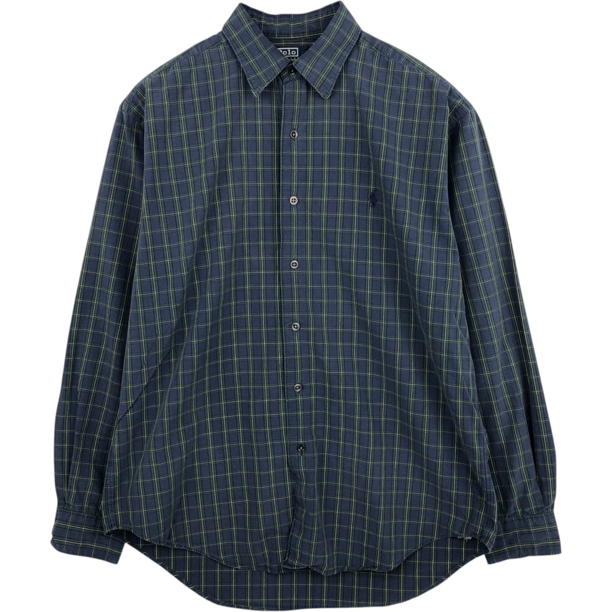 古着 ラルフローレン Ralph Lauren MARLOWE 長袖 コットンストライプシャツ メンズM相当/eaa618926