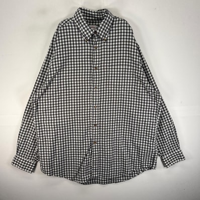 古着 ブルックスブラザーズ Brooks Brothers 長袖シャツ ボタンダウン MADISON L グレー系 チェック メンズ