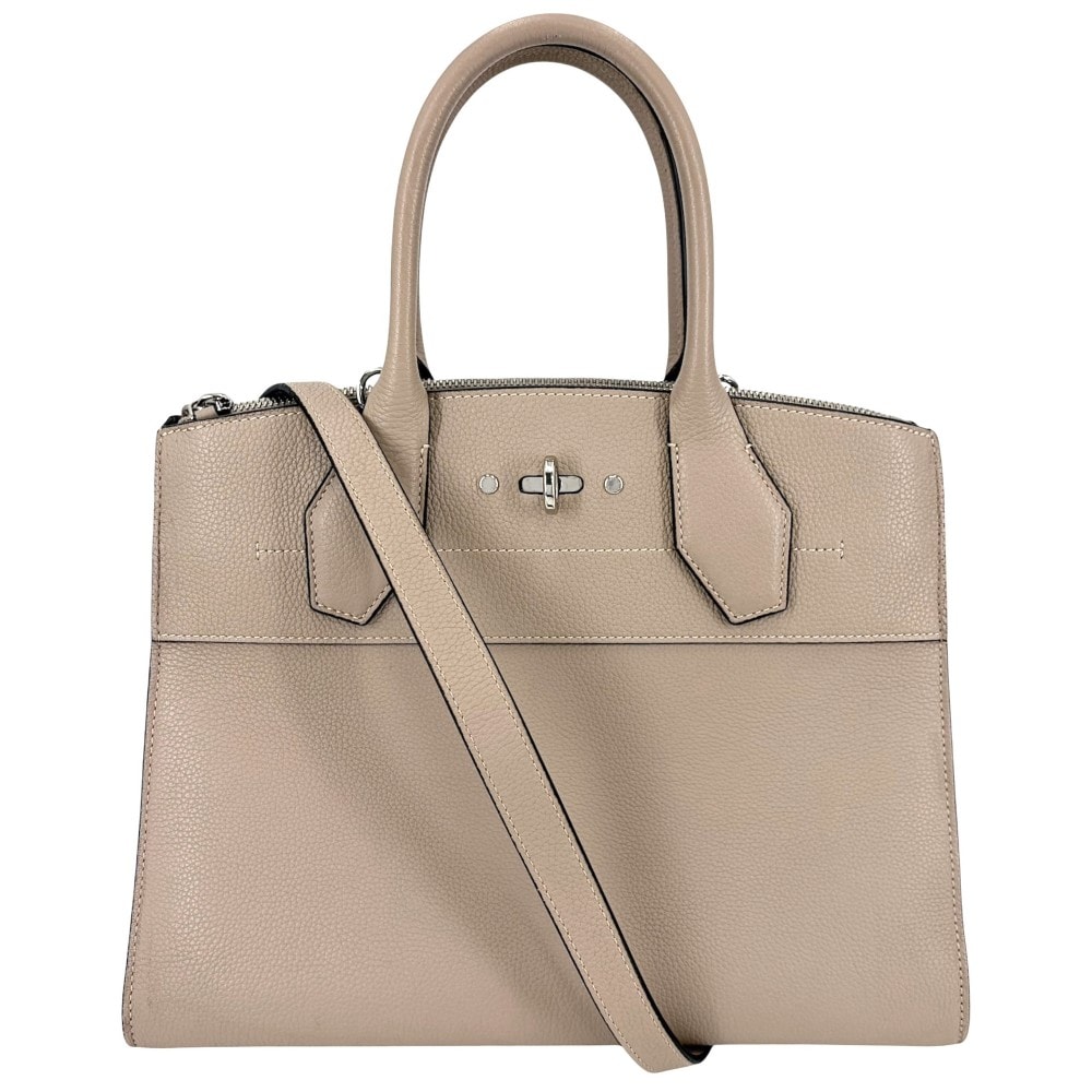 LOUIS VUITTON ルイヴィトン 2WAY シティスティーマーMM ショルダーバッグ ハンドバッグ M53017  トリヨンレザー   ガレ(ベージュ系) シルバー金具 レディース【中古品】