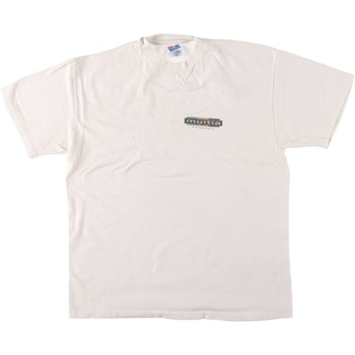 古着 90年代 ヘインズ Hanes MULTIA アドバタイジングTシャツ USA製 メンズL相当 ヴィンテージ/eaa580927