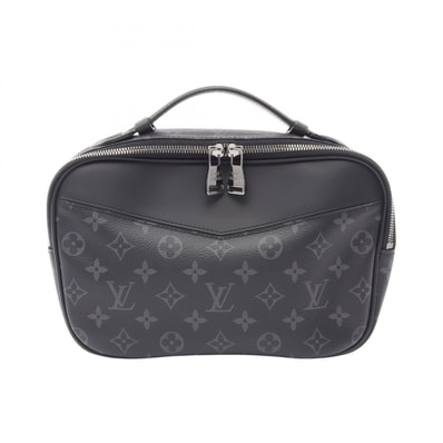 ルイ・ヴィトン LOUIS VUITTON バムバッグ モノグラムエクリプス ウエストバッグ ボディバッグ バッグ PVCコーティングキャンバス レザー メンズ ブラック系 M42906 【中古】